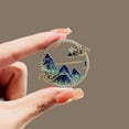 thumbnail image 2 of Tnobhg Brooch Pin for Women Classic Mountain River Pin Hollow Rhinestone Elegant Badge Lapel Pin for Bags Shirts Backpacks Versatile Accessory Perfect Gift, 2 of 7
