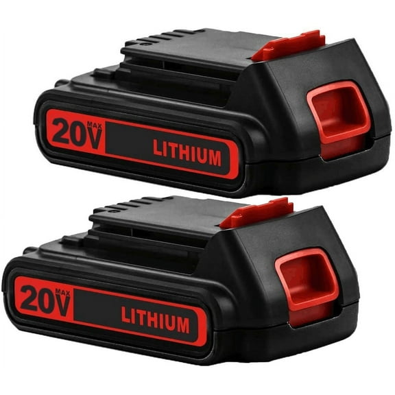 2PACK 20V Lithum Battery Replacement for BLACK DECKER 20 VOLT LBXR20 LB20 LI-ION 3.0Ah LBXR20-OPE LBXR2020 LBXR2020-OPE LB2X4020