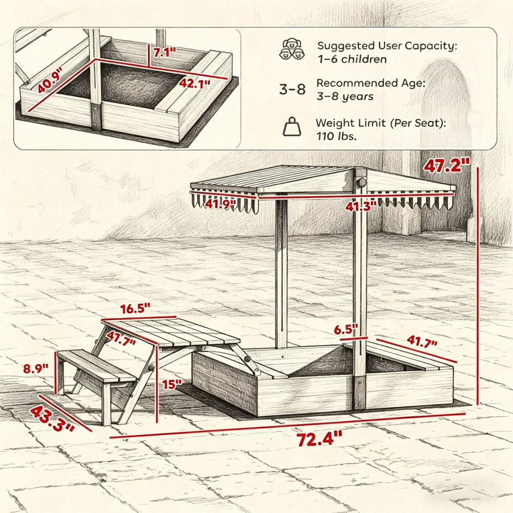 Wooden Sandbox