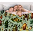 thumbnail image 4 of Colorful Insects Blanket Gifts for Women Men,Sofa Animal Throw Blanket Decor Gifts for Adult Who Love Bugs 80"X60", 4 of 7