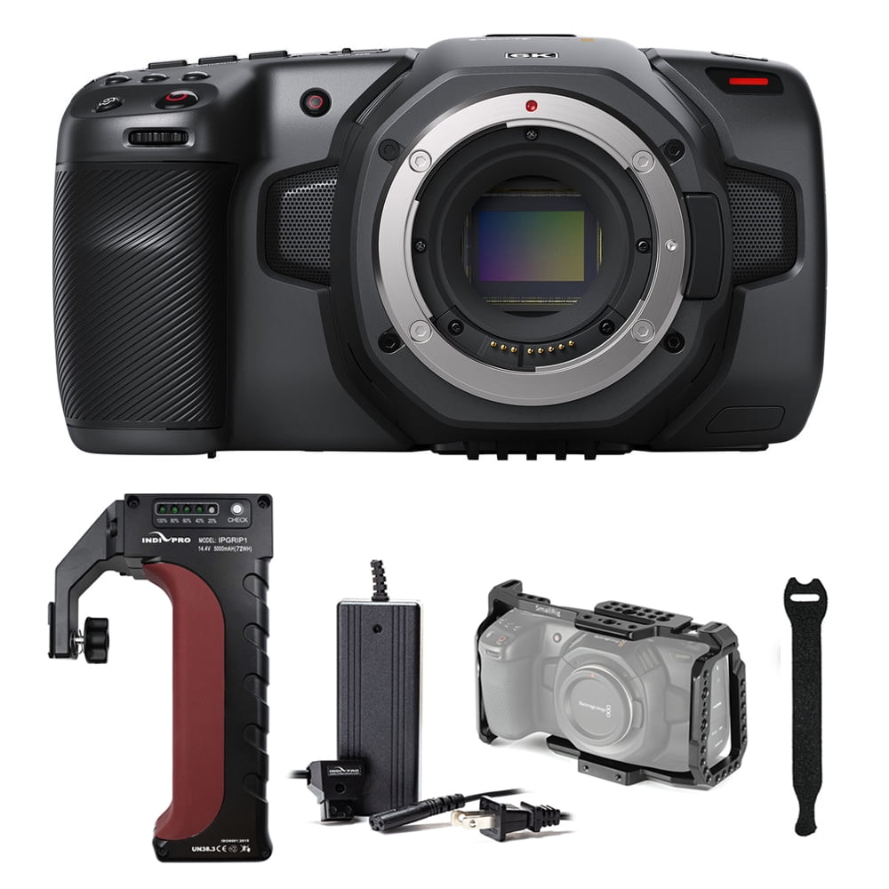 Blackmagic Design Pocket Cinema Camera 6K with IndiPRO Power Grip, D
