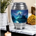 thumbnail image 7 of SABURIAL Guitar Urn - Large Burial Urn For Mom & Dad - Small Keepsake Urns For Human Ashes - Memorial Funeral Urns - Combo Of 10 Inch & 3 Inch, 7 of 7