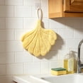 thumbnail image 6 of Leaf Shaped Hanging Hand Towel,Super Soft Absorbent Fast-Drying Towel with Loop,Cute Decorative Towel for Bathroom,Kitchen,Living Room, 6 of 6