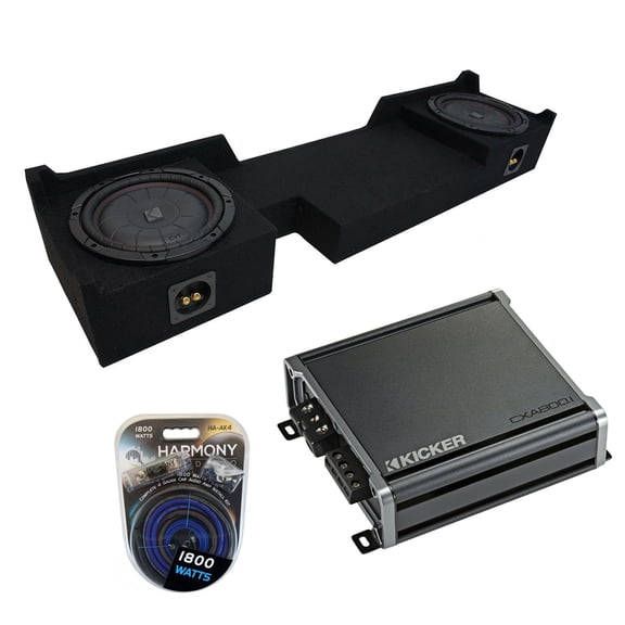 04-08 Ford F-150 Super Crew Truck Kicker CompVT CVT10 Dual 10" Sub Box CXA800.1