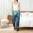 thumbnail image 4 of Sikiie Underwater Dolphin Women’s Ultra-Soft Comfy Lounge Pants Sleepwear Comfy Lounge Pants Drawstring Sleep Bottoms with Pockets, 4 of 6