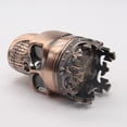 thumbnail image 3 of Trituradora de molinillo para fumar, especias, tabaco, hierbas, metal, calavera, 3 capas (canela), 3 of 9