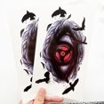 thumbnail image 4 of Pegatinas de tatuaje de NARUTO, dibujos animados de anime, caleidoscopio, calcomanías de ojos de escritor, accesorios decorativos de larga duración para hombres y mujeres, regalo de cumpleaños, 4 of 4