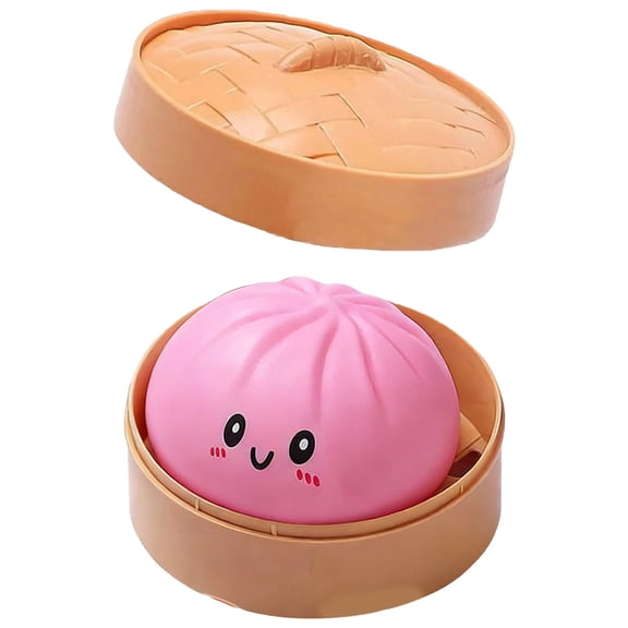Dumpling Squishy,Jumbo Dumpling Stress Ball, Soft Squeeze Decompression Dough, Stress Relief Ball