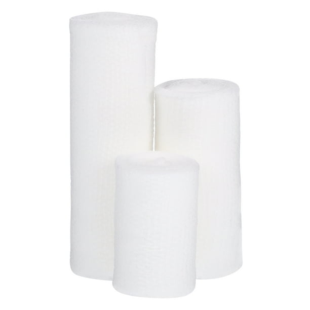 EeaseMX 3 rollos de vendajes de primeros auxilios, vendaje de protección deportiva, vendaje elástico, vendajes para el cuidado de heridas, rollo de gasa