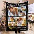 thumbnail image 1 of Custom Photo Frame Couple Our Love Story - Personalized Photo Blanket - Gifts, 1 of 7