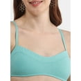 thumbnail image 2 of No Boundaries Women's Daisy Checkered Bikini Bralette Top, Sizes XXS-XL, 2 of 5