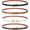 D-black+beige+brown+coffee, variant on 4 Pack Women Skinny Leather Belt Thin Waist Belt with Gold Buckle for Jeans Pants Dress