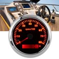 thumbnail image 4 of Boat Tacho Gauge, Tachometer 0-8000RPM 7 Colors Backlight IP67 Waterproof Pointer Type  For RVs For Yachts White,Black, 4 of 8