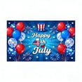 thumbnail image 2 of Memorial Day Saving!4th of July Decorations, 4th Of July Background Cloth Set Stylish Patriotic Decor Photo Scene Hanging Fabric For Independence Day Home Yard Party Picture Use, 2 of 7
