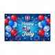 thumbnail image 2 of Tela de fondo patriótica para la decoración del Día de la Independencia: tela colgante con la bandera de EE. UU. para fotos en el hogar, el jardín y fiestas., 2 of 6