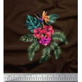 thumbnail image 1 of Soimoi Rayon Fabric Floral & Leaves Tropical Print Fabric by the Yard 56 Inch Wide, 1 of 2
