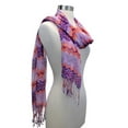 thumbnail image 3 of Pink Multicolor Chevron Zigzag Striped Scarf, 3 of 5