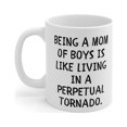 thumbnail image 3 of Mom of Boys Gift 11oz Mug Being like living in a perpetual tornado, 3 of 5