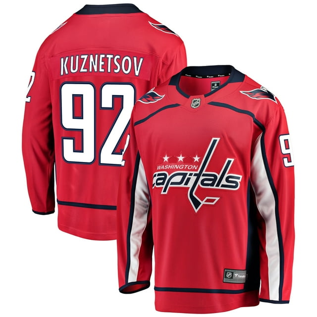 Evgeny Kuznetsov Washington Capitals NHL Fanatics Breakaway Home Jersey, Medium