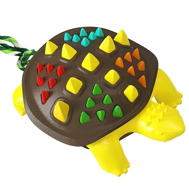 Dog Chew Toy Turtle Rubber Biteproof Puppy Chewing Rope Pet Tooth Cleaning Toy