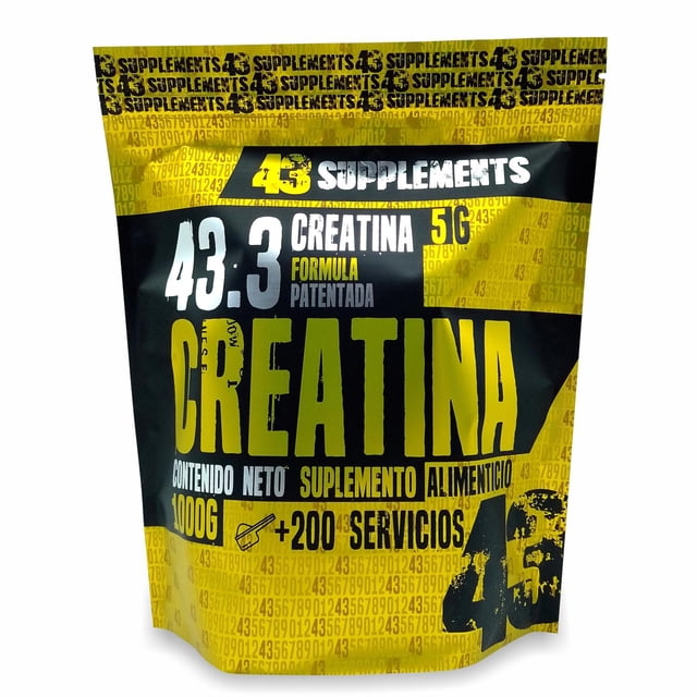 Creatina 1 kg 200 servicios 43 Supplements 43 Supplements 43SUPCREATINA1KG
