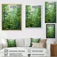 thumbnail image 4 of Designart "Vibrant Neon Green Redwoods II" Tree Redwood Floater Framed Canvas Prints, 4 of 5