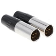 thumbnail image 4 of Adapta 2xMale a XLR, acopla de audio del cambia converti Baoblaze Conectores macho enchufables, 4 of 7