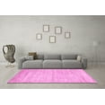 thumbnail image 3 of Ahgly Company Indoor Round Solid Pink Modern Area Rugs, 8' Round, 3 of 4