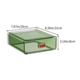 thumbnail image 3 of Caja de almacenamiento plegable de plástico engrosado | Organizador transparente extraíble para edredones, juguetes, libros, hogar y viajes | Ahorro de espacio, duradero, 21x20x8cm, naranja verde, 3 of 6