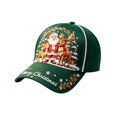 thumbnail image 3 of Basysin Merry Christmas Printed Baseball Cap Adjustable Curved Soft Lightweight Hat Breathable Casual Sun Hat Holiday Headwear for Men Women Winter Christmas Party Hat, 3 of 5