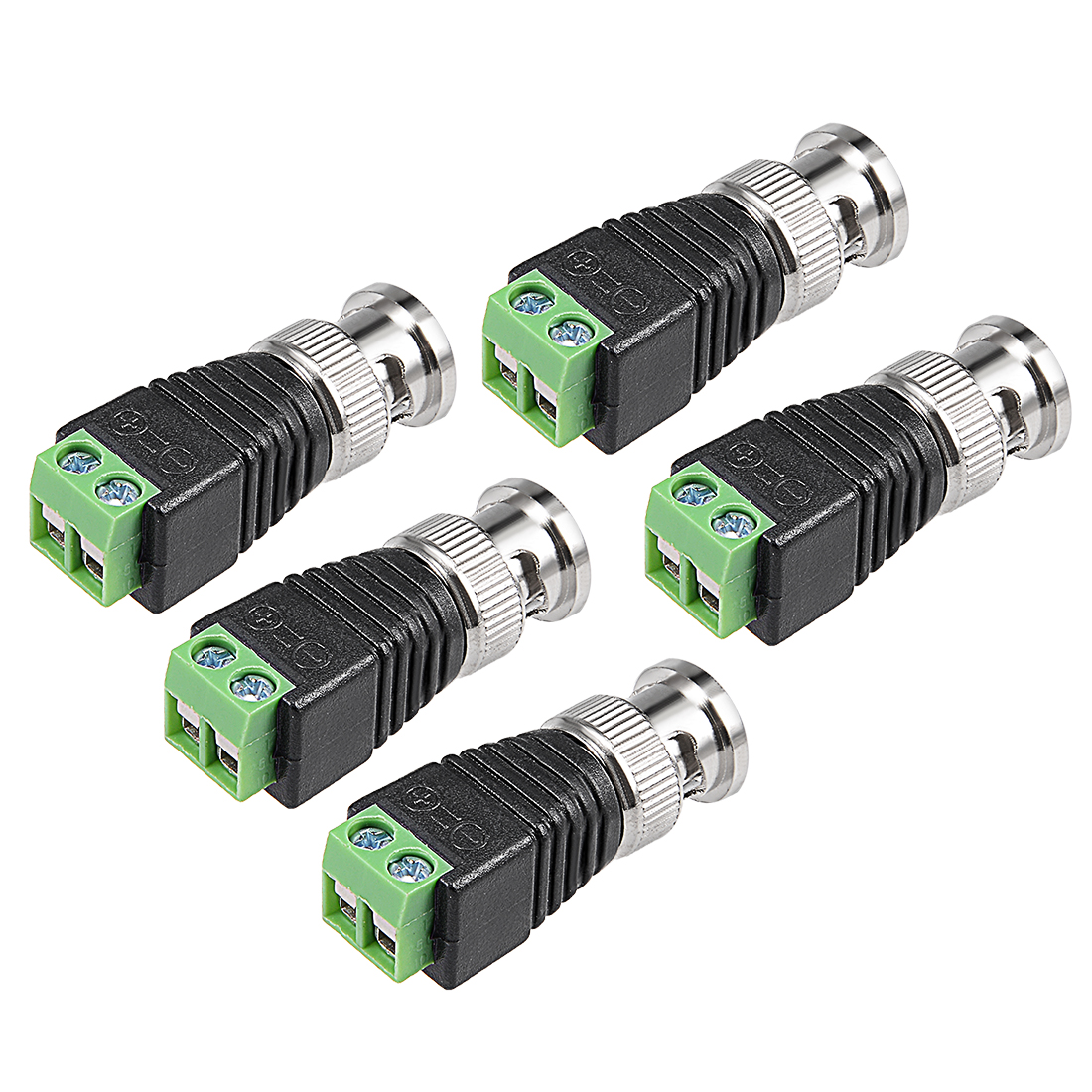 BNC Male to CAT5 Coaxial Connectors Screwlock Terminal for CCTV Camera