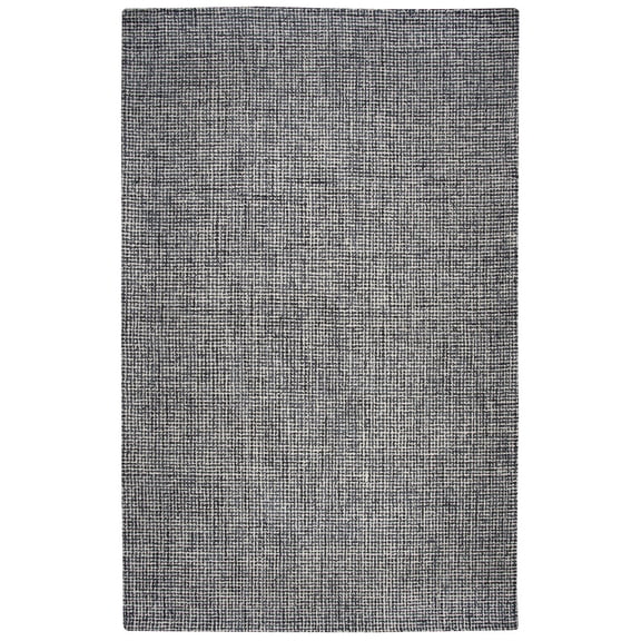 Alora Decor London 9' x 12' Tweed Black/Gray/Rust/Blue Hand-Tufted Area Rug