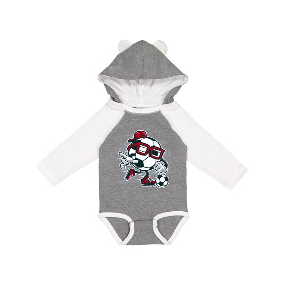 Inktastic Soccer Ball Boys or Girls Long Sleeve Baby Bodysuit