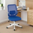 thumbnail image 2 of BestOffice Home Office Chair, Lumbar Support Breathable Ergonomic, Flip Up Armrests for Conference Room, Blue, 2 of 7