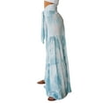 thumbnail image 5 of Luiryar Boho High Waist Pants for Women Floral Print Wide Leg Pants Loose Casual Tie Waist Palazzo Pants Beach Trousers, 5 of 9