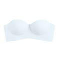 thumbnail image 4 of Hyknon Bras for Women Traceless Comfortable No Steel Ring Removable shoulder strap Convertible Bras Solid Color Breathable Gathering Push up Strapless Bras, 4 of 4