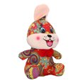 thumbnail image 3 of Juguete de conejito de peluche suave, muñeco de juguete de peluche de Año Nuevo, decoración del hogar para niños, conejito adulto de 9,8 pulgadas, 3 of 9