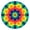 Colorful Rainbow Tie, variant on Rainbow Tie Dye Mandala Pattern Round Fitted Tablecloth with Elastic Edge,Dining Table Cover Waterproof,Outdoor Round Tablecloth for Camping,Dining,Indoor and Outdoor