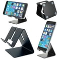 thumbnail image 2 of Universal Cell Phone Tablet Desktop Stand Desk Holder Mount Cradle Aluminium Black, 2 of 7