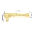 thumbnail image 3 of Pocket Brass Caliper - Dual Scale Vernier Gauge for Jewelry Making - Mini Measuring Tool for Beads, Rings & Wire - Precision Metal Ruler for Jewelers & DIY Craft Projects, 3 of 5
