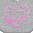 thumbnail image 4 of Inktastic I Love My Glamma in Pink Chalk Heart Boys or Girls Baby Bib, 4 of 4