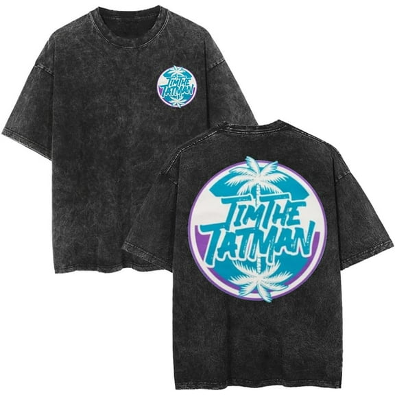 CYDZSWYXGS TimTheTatman Cotton Tee Vintage Washed T-Shirt Hip Hop Short Sleeve Fashion Crewneck Tee Shirt