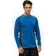 thumbnail image 1 of Xishao Camiseta de Natacion Hombre Playeras de Natacion Manga Larga Traje de Baño Bañador Protector de Erupción de Compresión Surf UPF 50+ Azul de pavo 2XL Azul de pavo 2XL Xishao ropa, 1 of 2