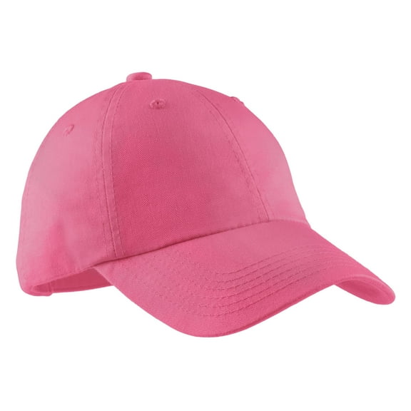 Port Authority Ladies Garment Washed Cap-One Size (Bright Pink)