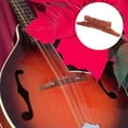 thumbnail image 2 of MasteelfCA Practical Mandolin Instrument Bridge Wooden Natural Mandolin Bridge Part, 2 of 9