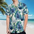 thumbnail image 5 of High Quality Hawaiian Shirts for Men Short Sleeve Aloha Beach Shirt Floral Summer Casual Button Down Shirts Blouses OFFEHQ, 5 of 7