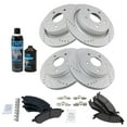 thumbnail image 2 of TRQ Front & Rear Metallic Brake Pad & Performance Rotor Kit for Chrysler Dodge BKA21902, 2 of 8
