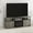 French Oak Grey/Black, variant on Furinno Jensen TV Stand for TV up to 70 Inch, Solid White/Black