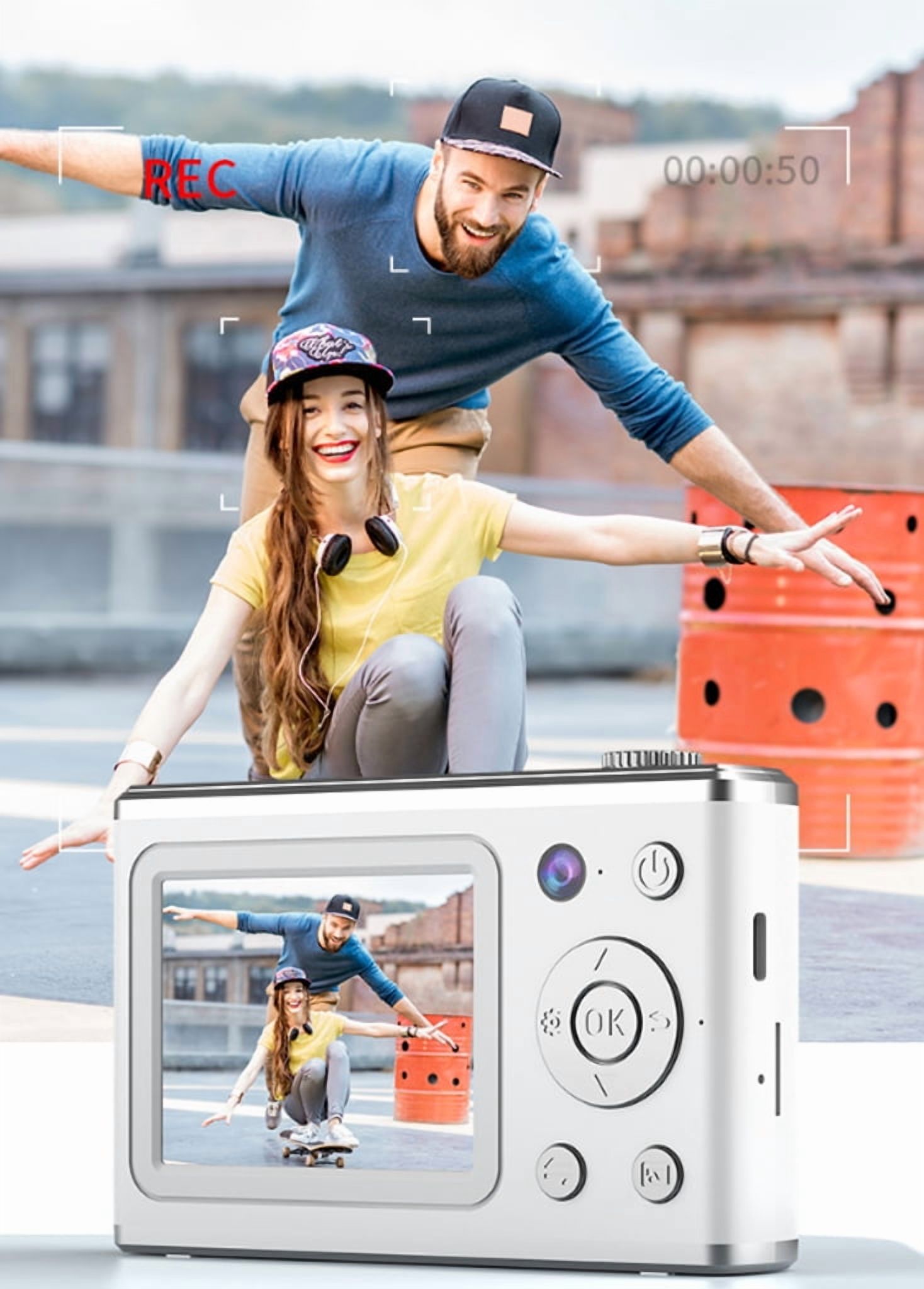 1. 64MP Lens Digital Camera with 4K Video, WiFi, 16X Zoom & for Vlogging