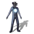 thumbnail image 5 of Disfraz de Cosplay de baño Skibidi, altavoz para hombre, televisor, camcorderman, disfraces, mono, máscara, Halloween para mujeres y hombres, 5 of 5